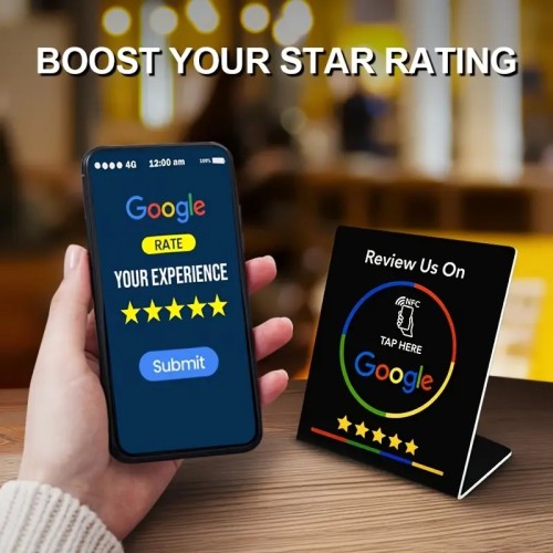 Σταντ + κάρτα NFC αξιολογήσεων Google