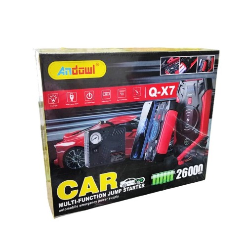 Andowl Εκκινητής Μπαταρίας Αυτοκινήτου Q-X7 26000mAh – Car multi-functional jump starter